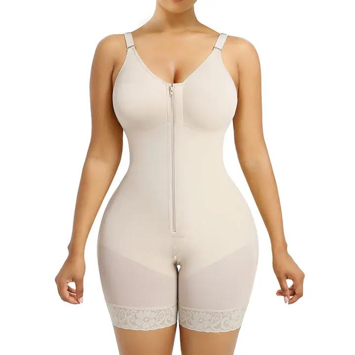 Zip-Front Tummy-Control Shaper