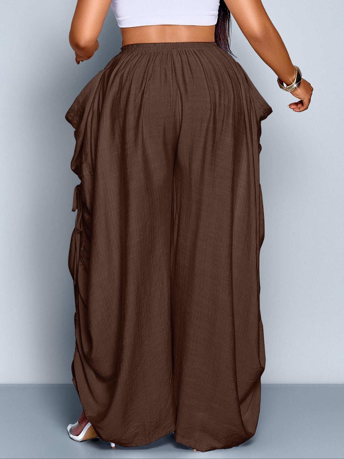 Relaxed Wide-Leg Woven Pants
